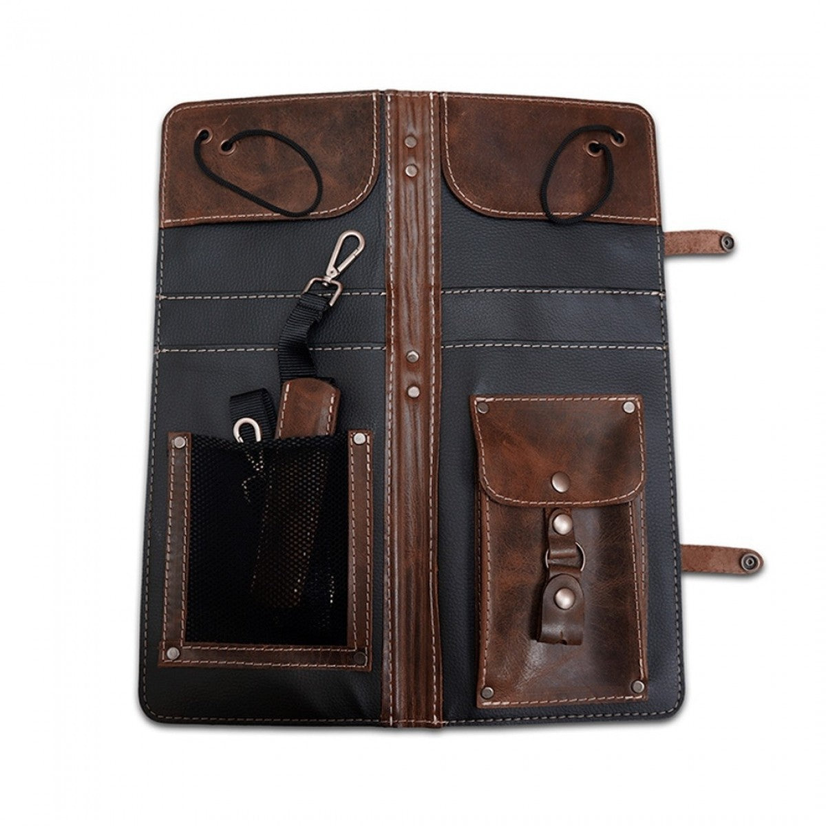 Inside The Brown Leather AHEAD Drumstick Case