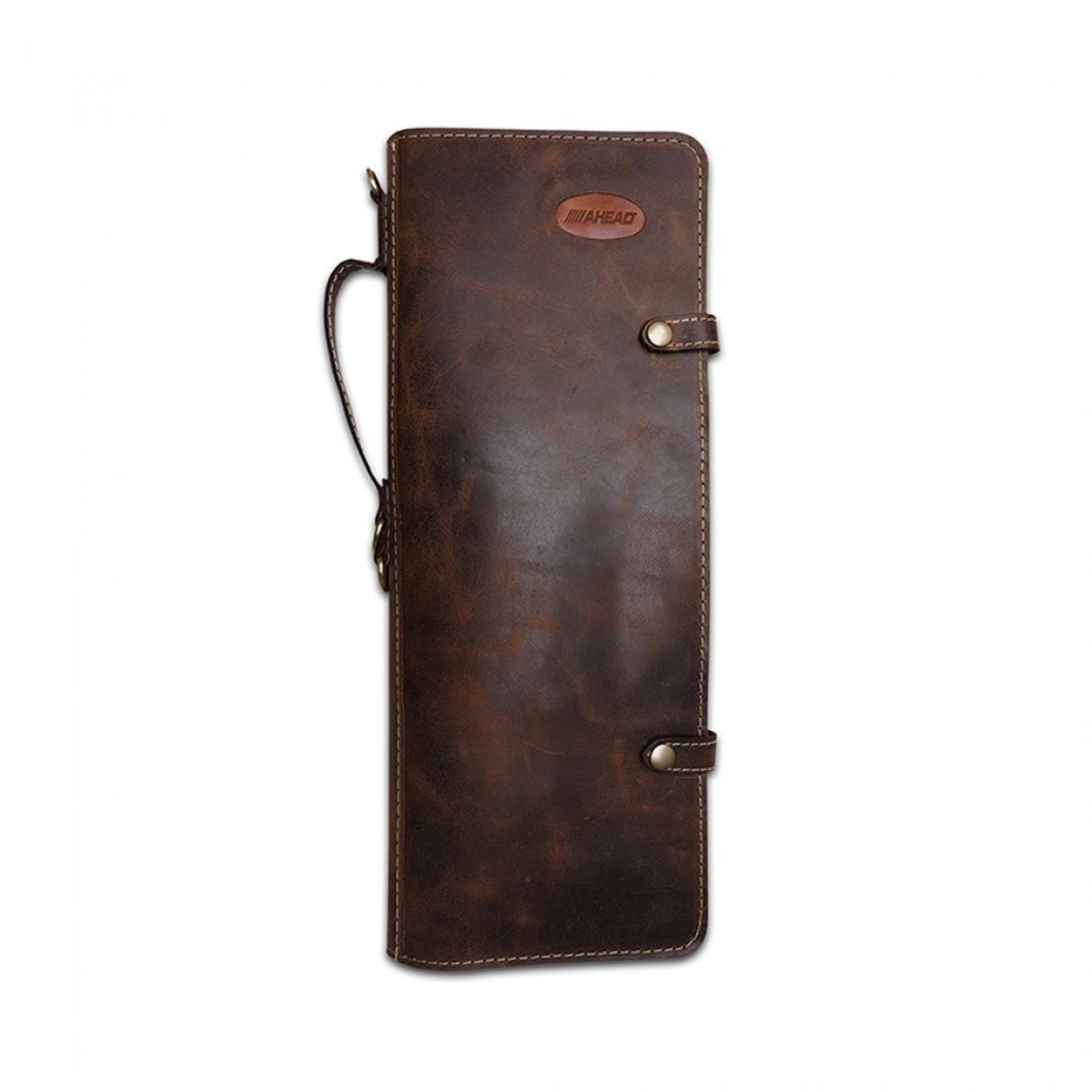Brown Leather AHEAD Drumstick Case
