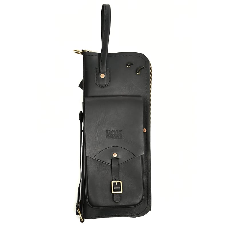 Tackle Leather Drumstick Bag In Black