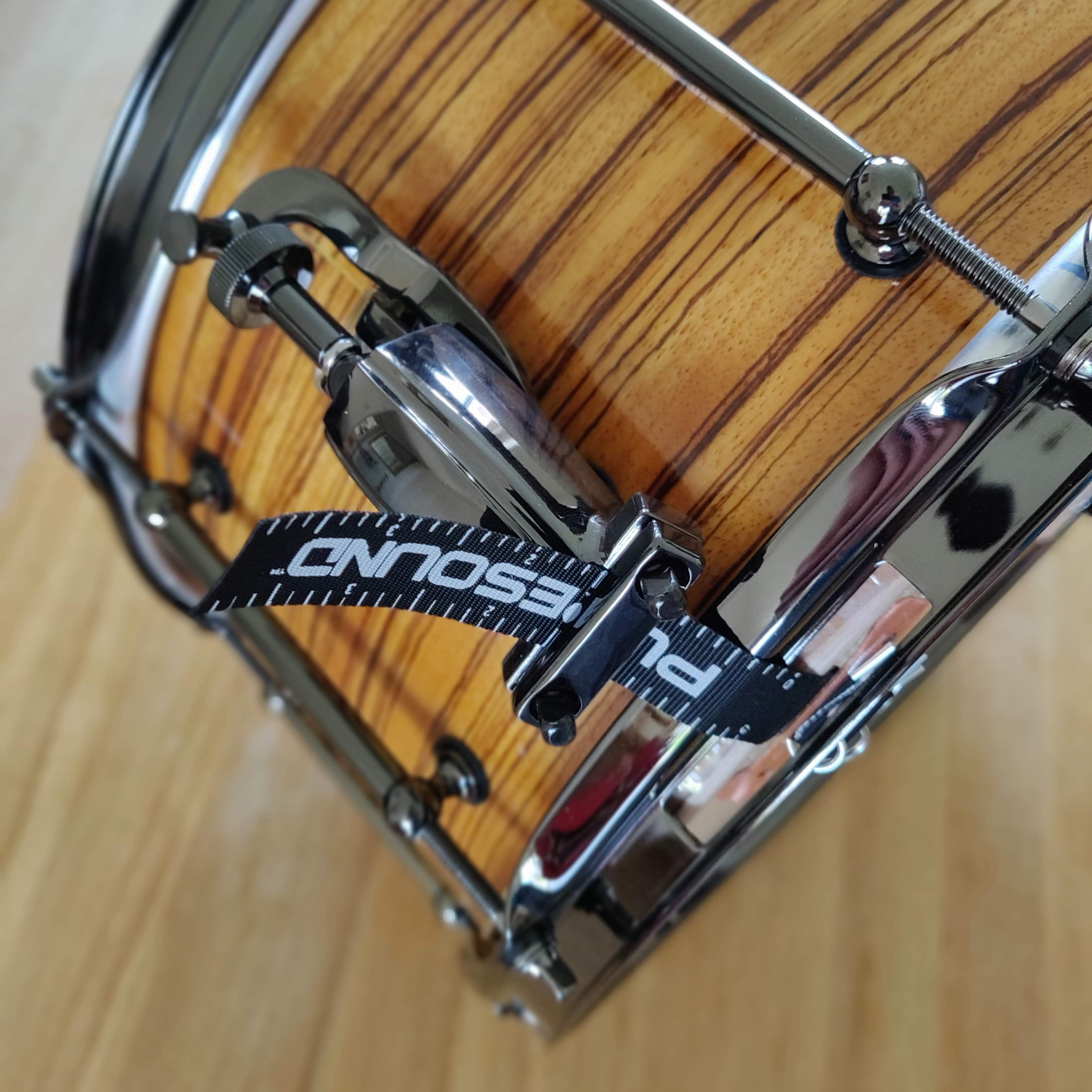 14" x 7" Zebrano on Birch Snare Drum